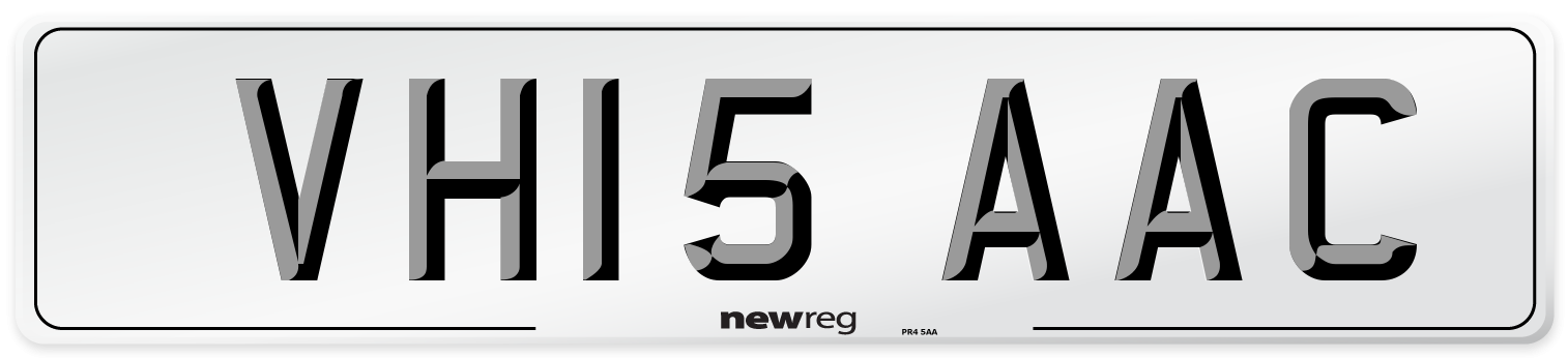 VH15 AAC Number Plate from New Reg